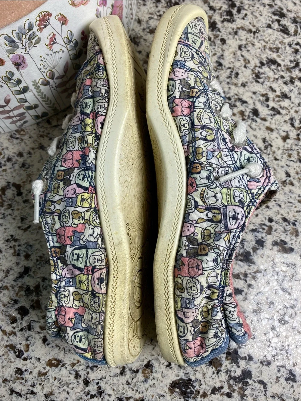 BOBS From SKECHERS Beach Bingo - Rovers Rally Slip On Sneakers 7.5